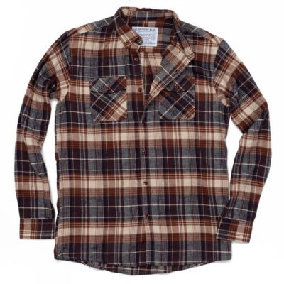 Camisa United By Blue Juniper Plaid Hombre Marrones - Chile XFW124865